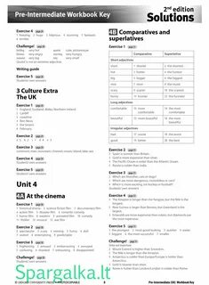 Solutions pre intermediate unit 4