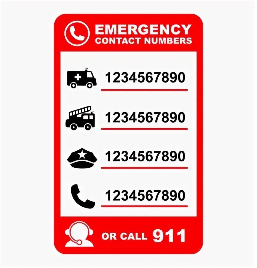 Emergency number. Emergency contacts. emergency contact numbers. emergency contact isaac. emergency contact number sticker.
