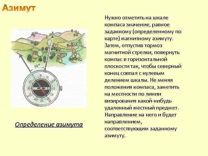 Значение магнитного азимута. Азимут по компасу. Магнитный Азимут определение. Измерение магнитного азимута. Определение магнитного азимута по компасу.