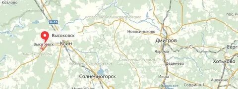 Высоковск карта