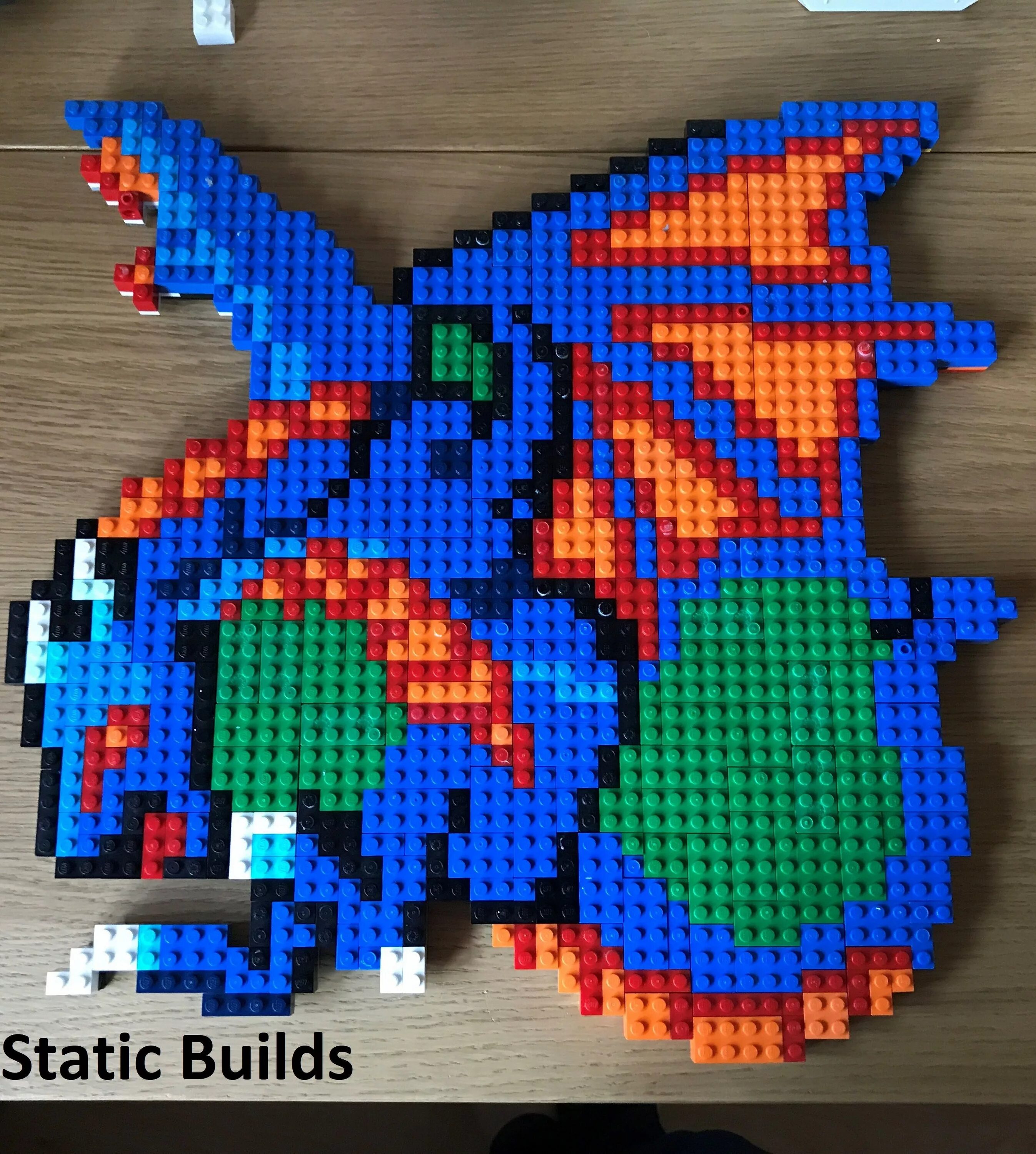 Dragon LEGO Mosaics. Дракон из мозаики. Дракон из Аква мозаики.