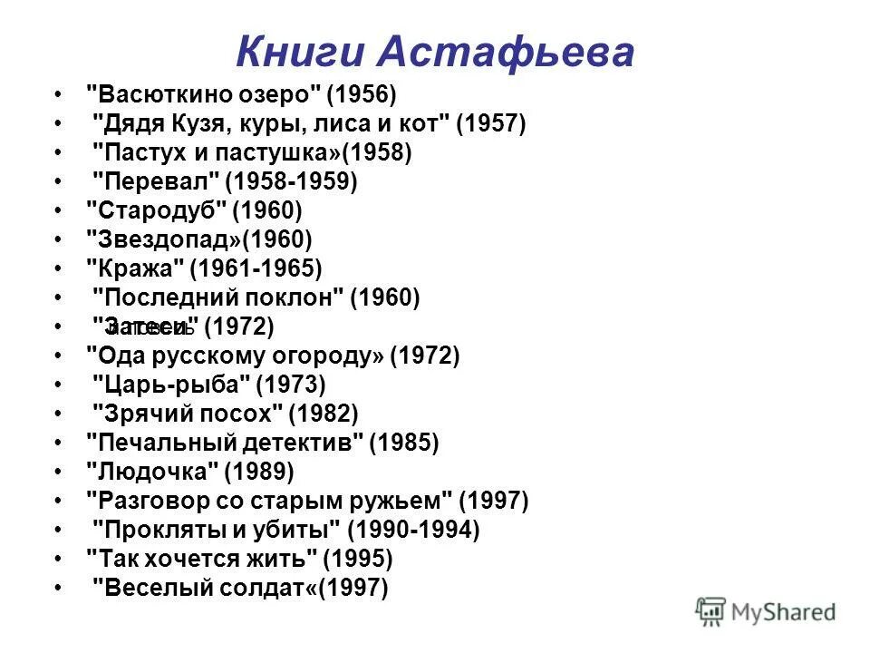 Произведения виктора петровича астафьева. Список произведений виктора астафьева. Произведения написанные в п астафьевым. Астафьев перечень произведений. Произведения виктора петровича астафьева.