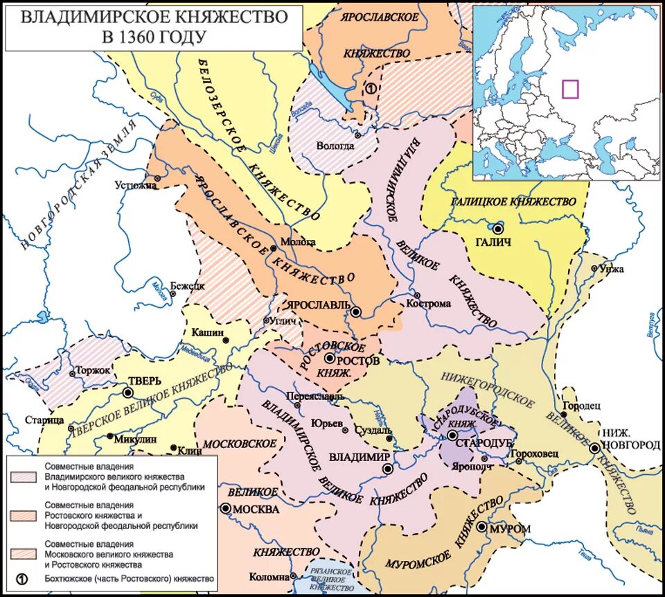 Часть княжества земли полусамостоятельное владение. Карта Владимиро-Суздальского княжества в 14 веке. Великое Владимирское княжество в 13 карта. Северо Восточная Русь Владимиро Суздальская земля 13 века. Владимирское великое княжество 1389.