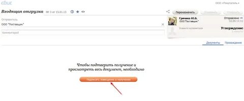 Отправитель сбис