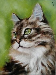 Кошки картины маслом