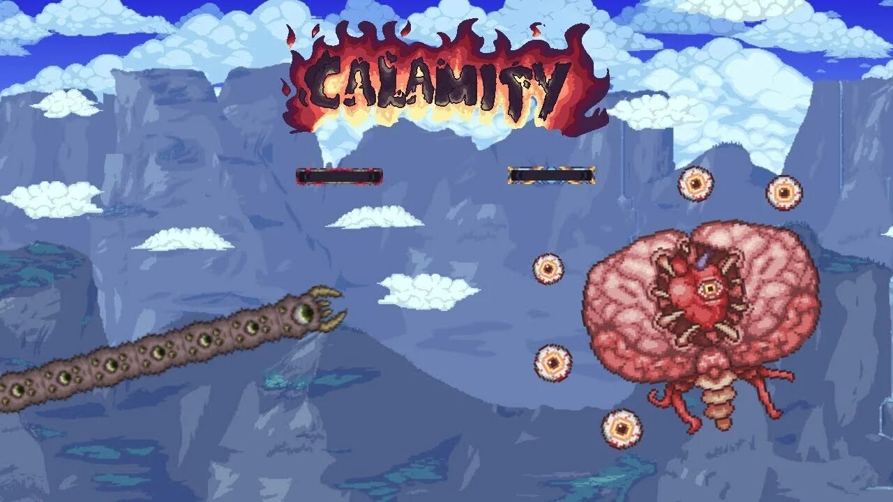 Затерянное море террария. Terraria Calamity КАЛАМИТАС. Затерянное море террария Каламити. Глаз Ктулху Каламити.