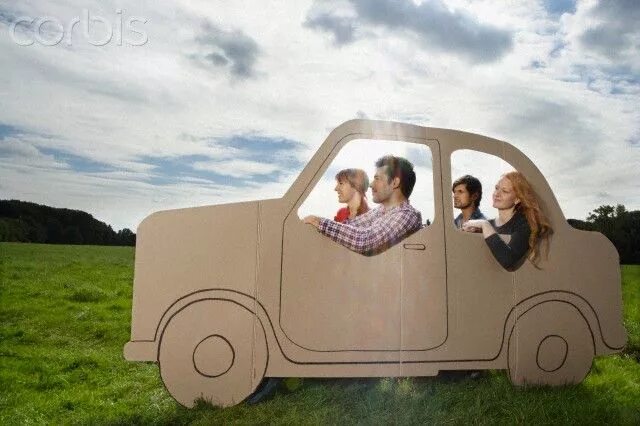 Фотозона Веселый автомобиль