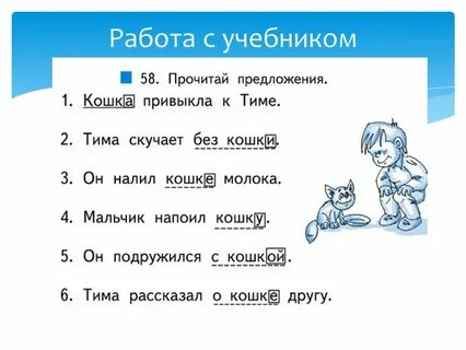 Контрольная работа падеж имени существительного
