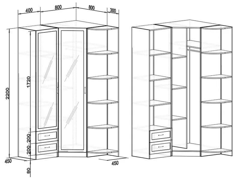 Угловой шкаф Размеры. Угловой шкаф габариты. Проект углового шкафа купе в спальню.