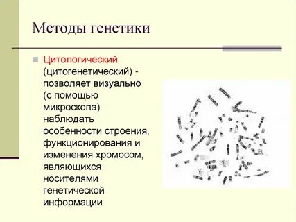 Цитологии и генетики