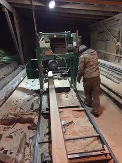 Распиловка леса ленточным пилораме