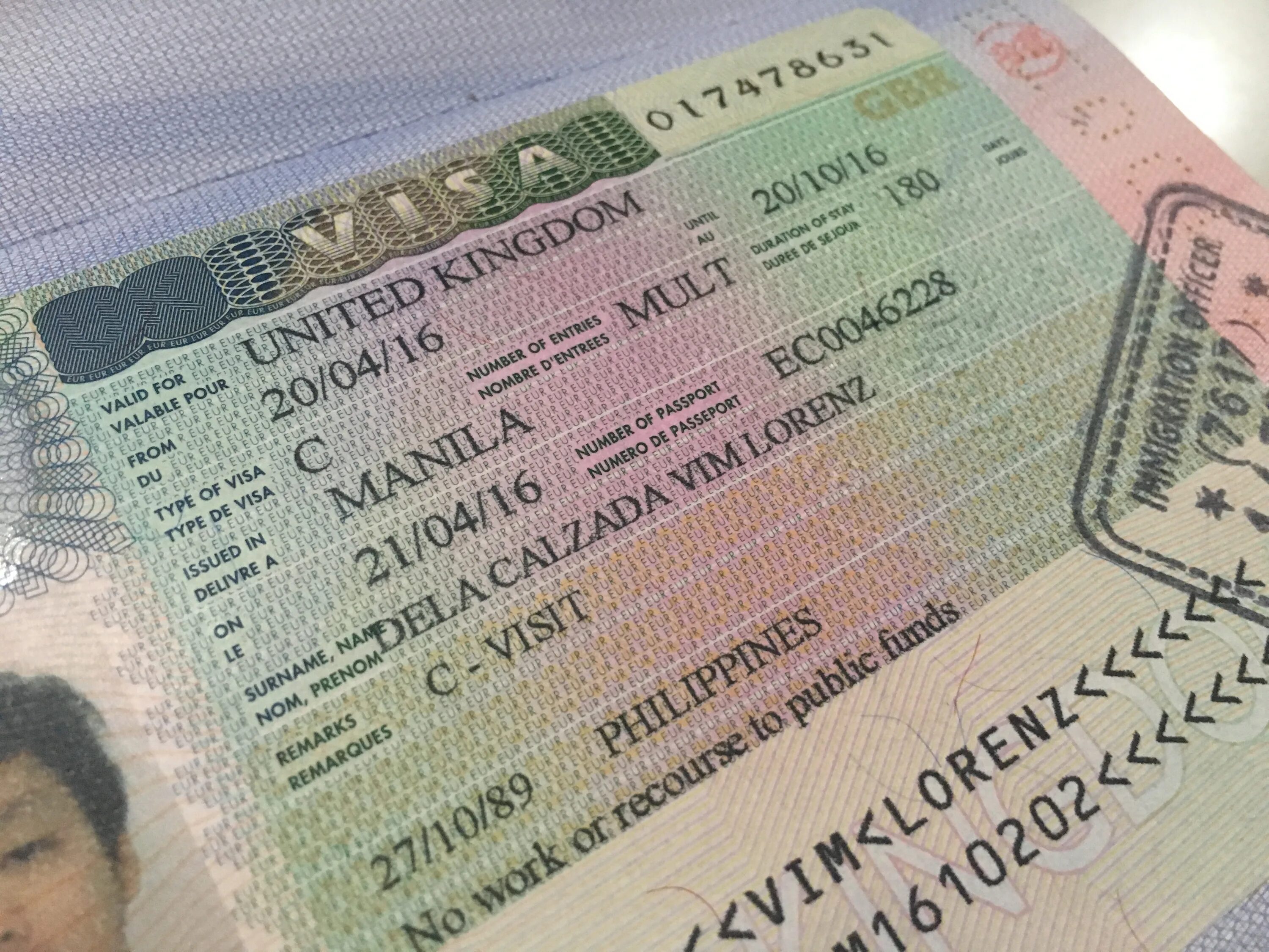 Tourist visa