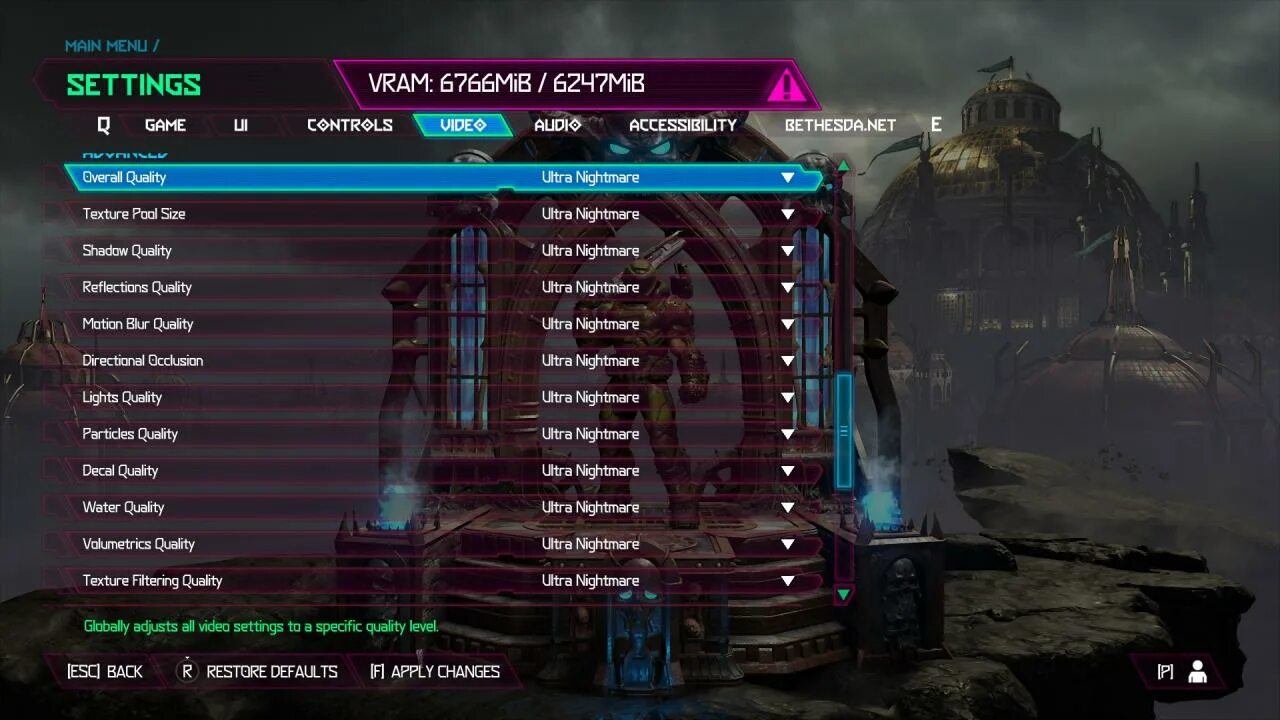 Doom eternal как поменять язык на русский. Doom eternal системные требования. дум этернал настройки. doom eternal настройки графики.