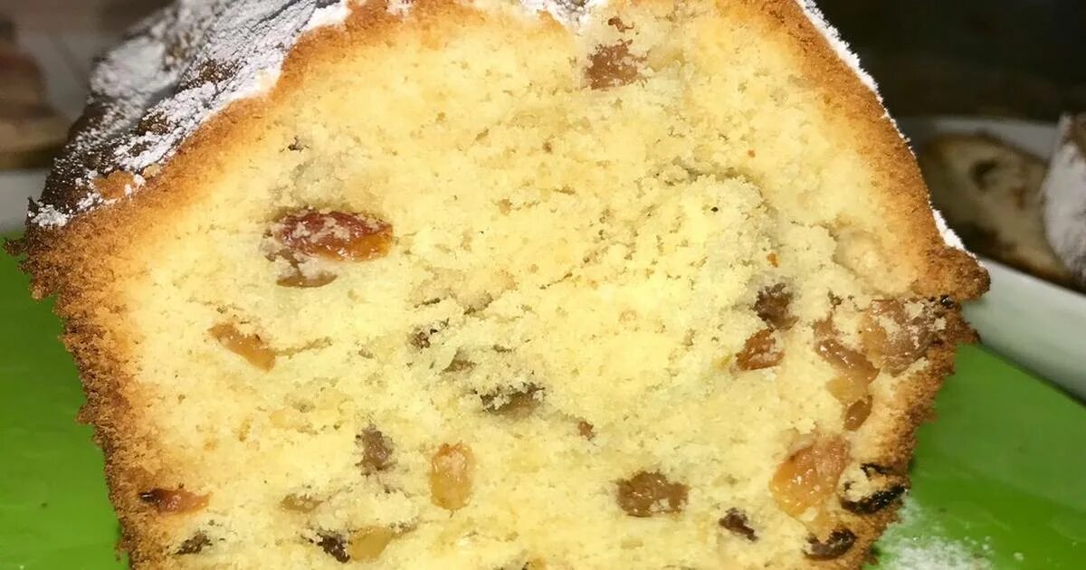Кекс классический рецепт в духовке с изюмом