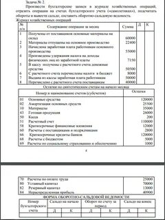 Регистрация операций на счетах