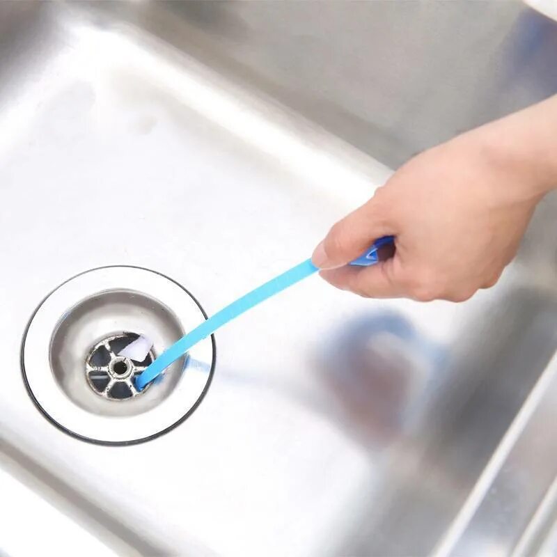 Инструмент для прочистки засоров Drain Hook. Для чистки стока в ванной. Прочистка слива в ванной. Засор в раковине.
