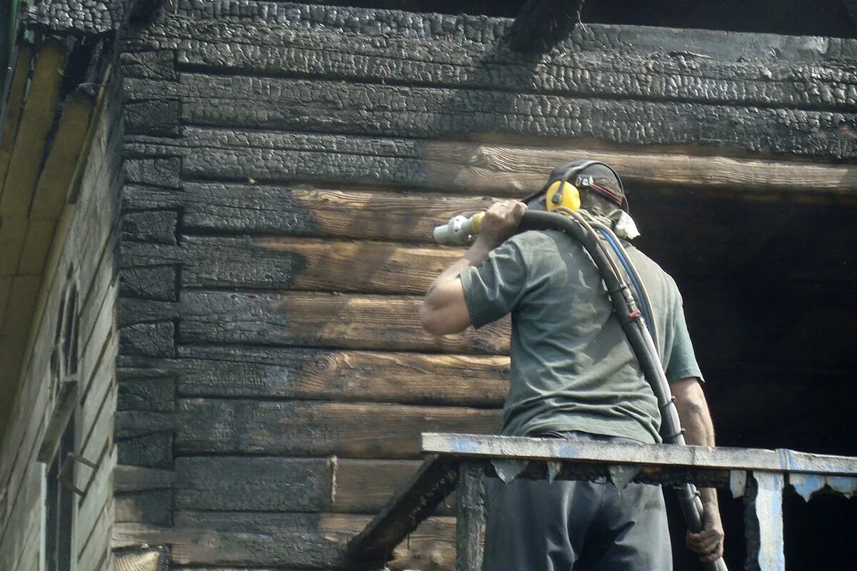 Здание после зачистки
