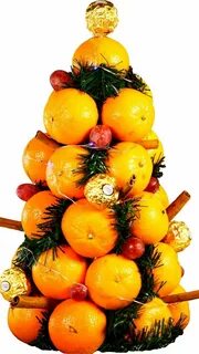Елка из мандаринов своими руками