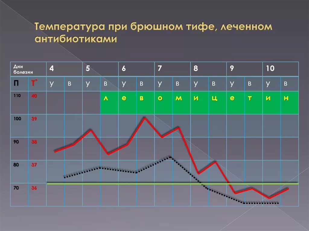 Температура после начала антибиотиков. Температурная кривая при брюшном тифе. Типы температурных кривых при брюшном тифе. Брюшной тиф Тип лихорадки.