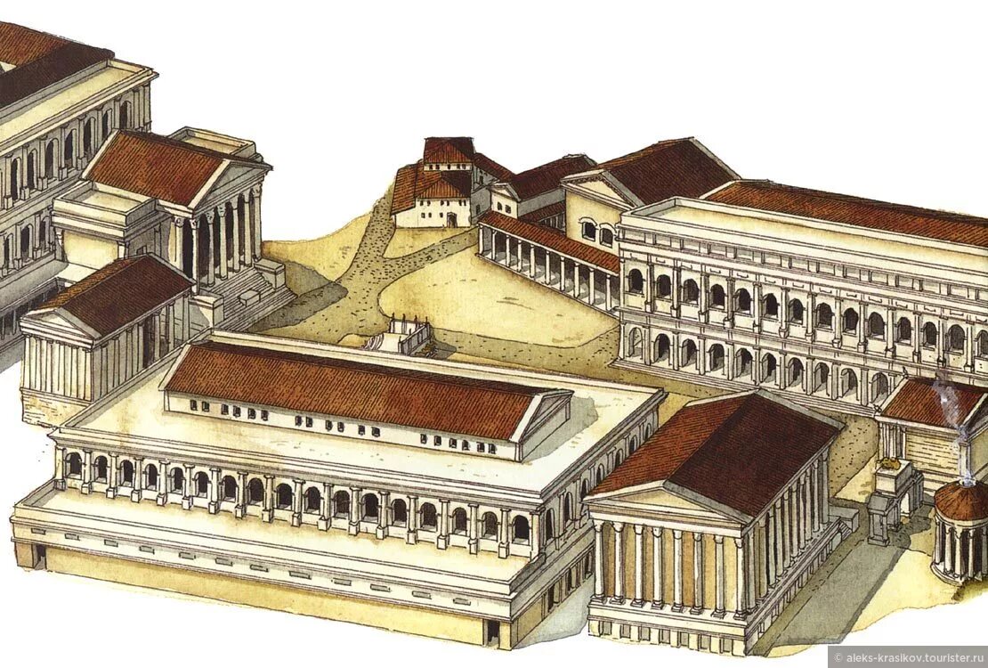 Храм Сатурна в Риме реконструкция. Храм Конкордии в Риме. Римская Курия древнего Рима. Рим храм Диоскуров реконструкция.