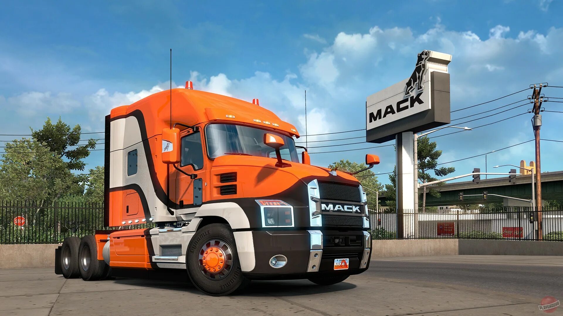 Ats грузовики. Тягач Mack 2020. Тягач Mack Anthem. Американ Truck Simulator 2. Mack Anthem ATS.