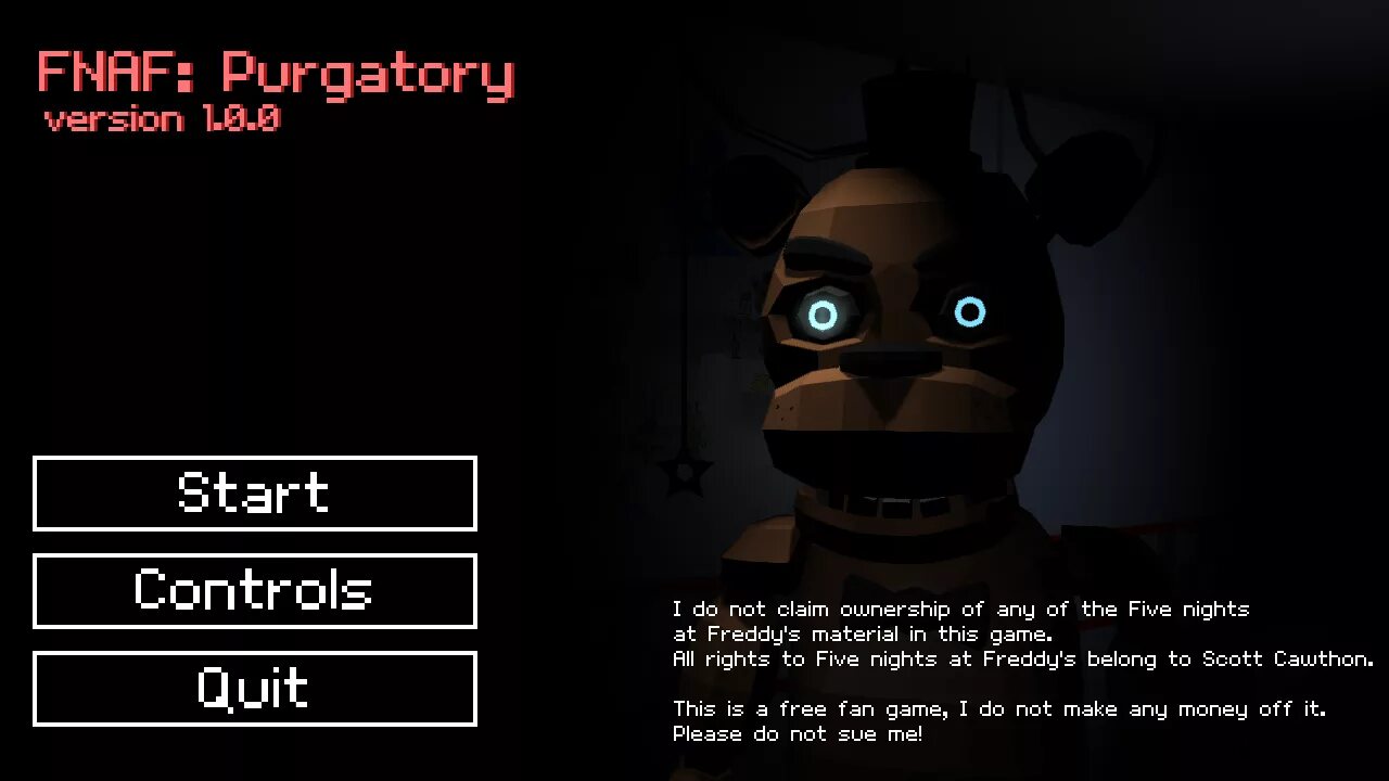 Игры андроид фнаф 9. Меню игры фнаф. фнаф 1 меню игры. fnaf: final purgatory. кролик в игре фредди.