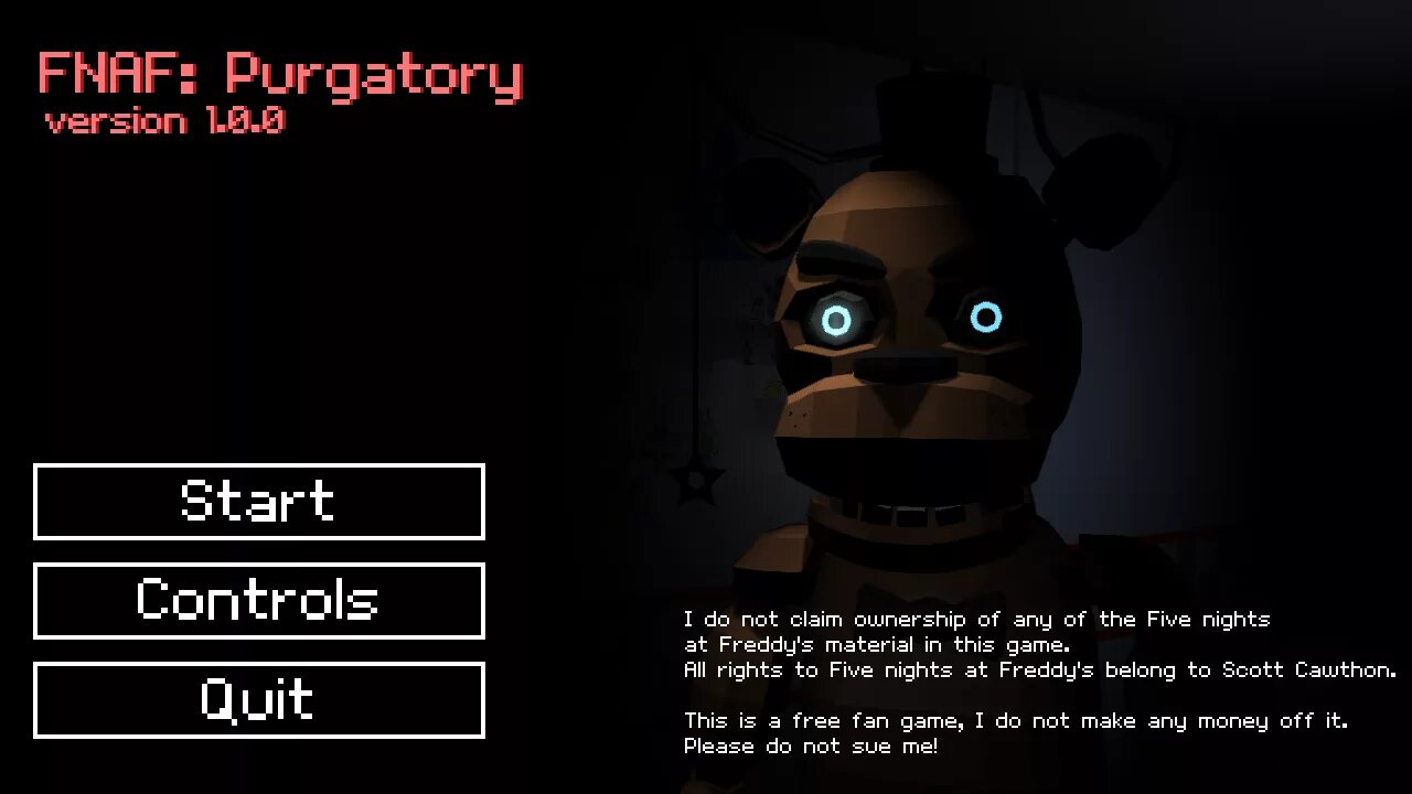 Меню игры ФНАФ. ФНАФ 1 меню игры. FNAF: Final Purgatory. Кролик в игре Фредди. Требования фнаф 9