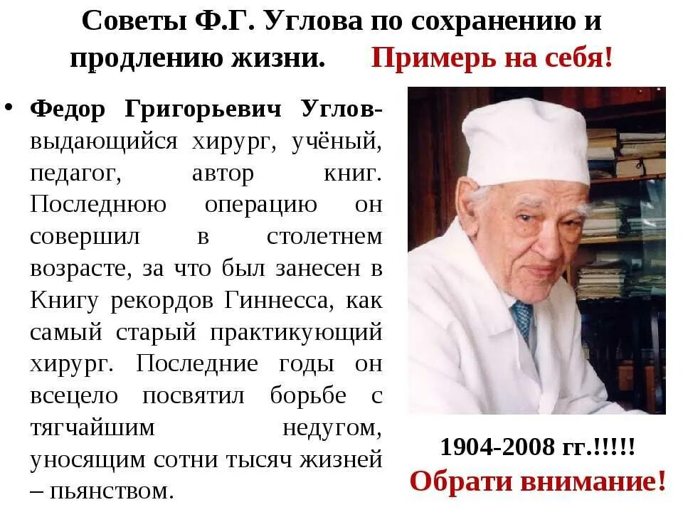 Профессор углов диета. Врач углов. Углов годы жизни