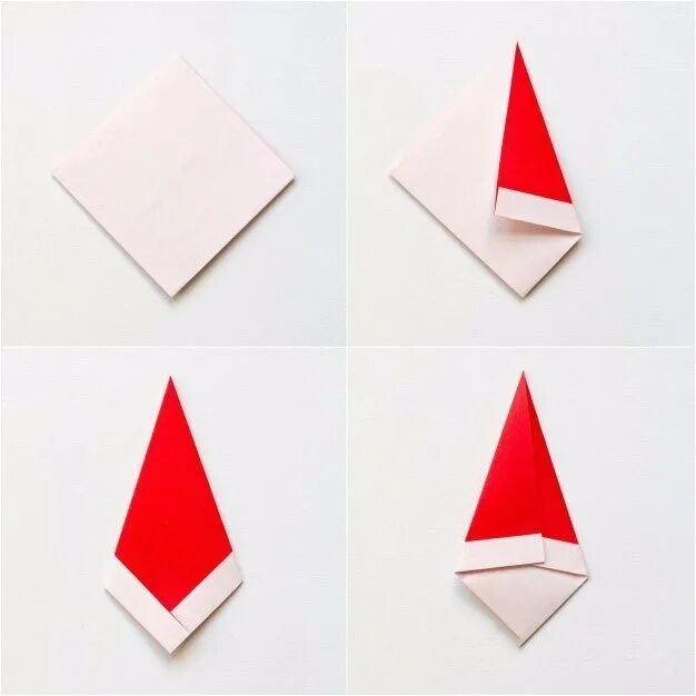 Колпак деда мороза из бумаги. Оригами шапочка деда мороза. Новогодняя шапочка оригами. Новогодняя шапка из бумаги. Шапка деда мороза.