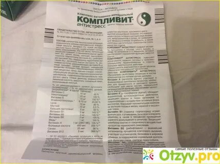 Компливит антистресс инструкция