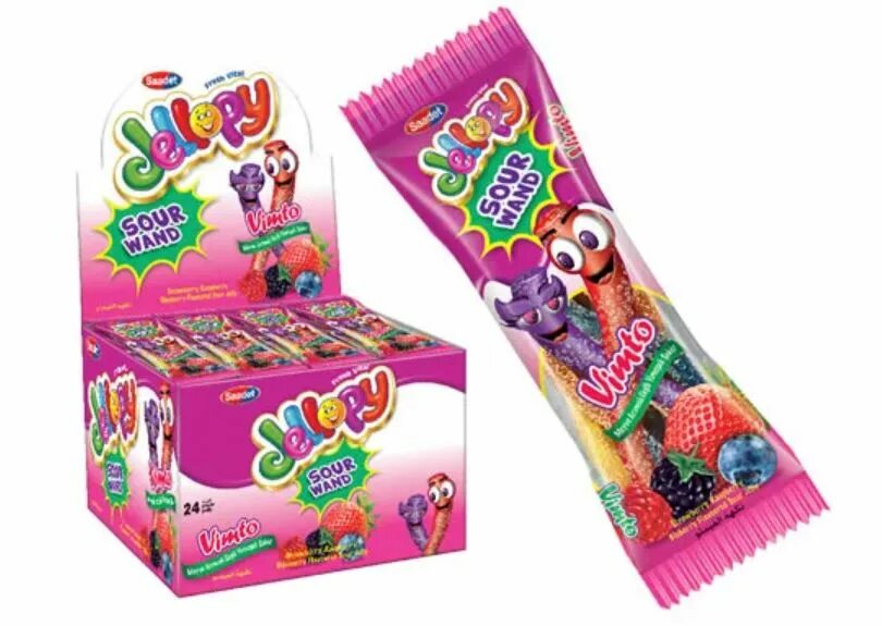 Миксах 20. Жевательный мармелад Jellopy 20 гр. Мармелад Jellopy Sour Wand 20г. Мармелад "yummy Gummy" sourstick (кислые палочки) Арбуз 20гр*24шт*12 блоков. Жевательный мармелад Saadet Jellopy (червячки), 12бл*600г (150*12=1800) 4г. Cm-177.