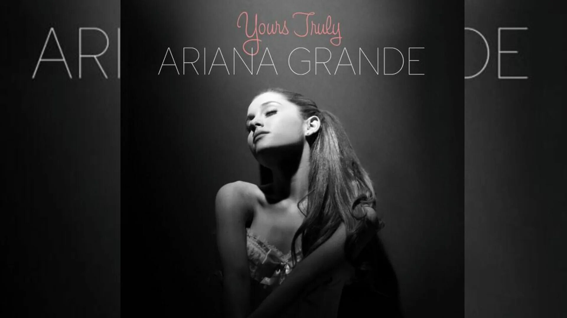 Кто поет песню черное белое. Ariana grande "yours truly". Обложки треков Ariana grande.