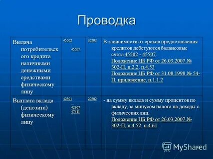 Проводки 45