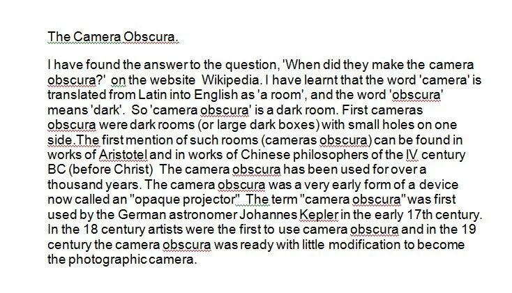 When did they make it. Предложение artists made the camera obscura. obscura перевод. как по русскому будет who made the camera obscura when did they make it. предложение artists made the camera obscura задать общий и специальный вопрос.