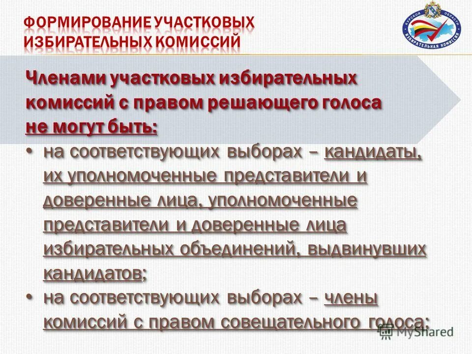 члены избирательной комиссии с решающим правом голоса. избирательное объединение это.