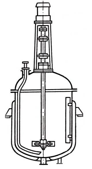Реакционные аппараты. Реактор смеситель с якорной мешалкой. Реактор автоклав с мешалкой чертеж. Реактор смеситель схема. Химический реактор с якорной мешалкой.