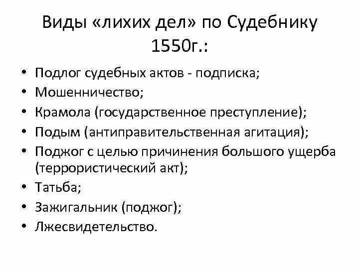 По судебнику 1497 г судебный процесс был. Судебник 1550 года схема. царский судебник ивана грозного 1550. система преступлений судебник 1550. виды наказаний по судебнику 1550.