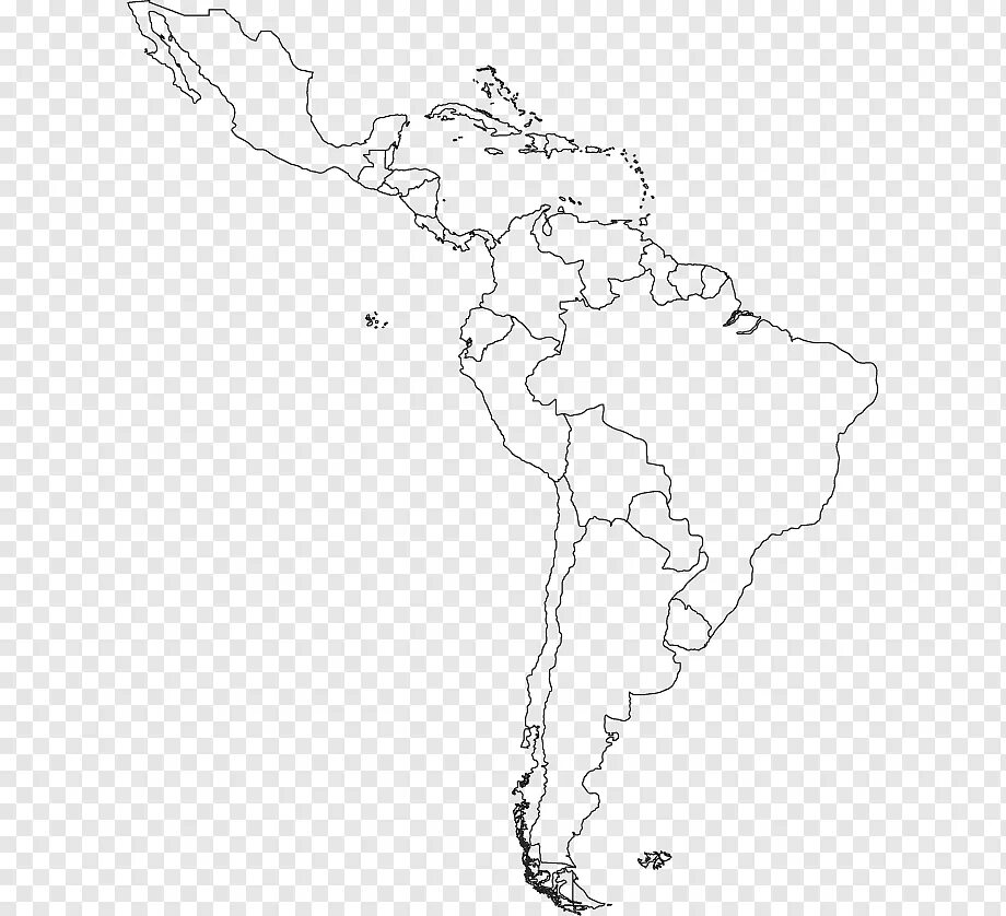 Латинская америка контурная карта 10 11. Пустая карта Латинской Америки. Контурная карта Латинской Америки для печати. Политическая контурная карта Южной Америки. Политическая карта Южной Америки пустая.