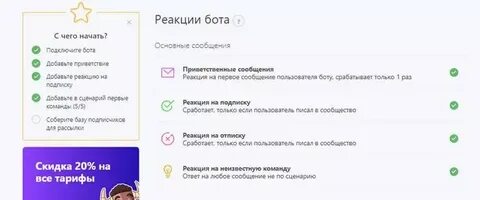 Отправить сообщение боту