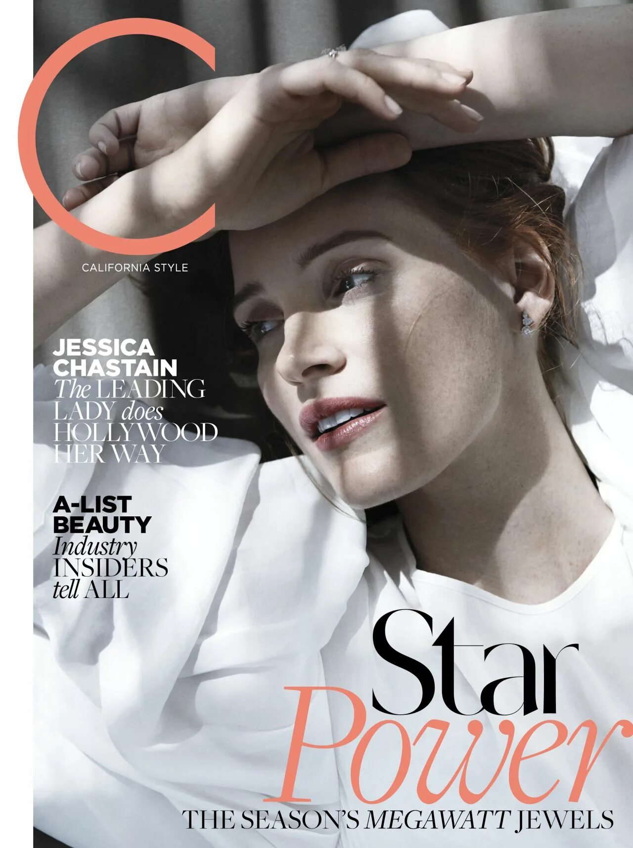 C magazine. Jessica Chastain Magazine.