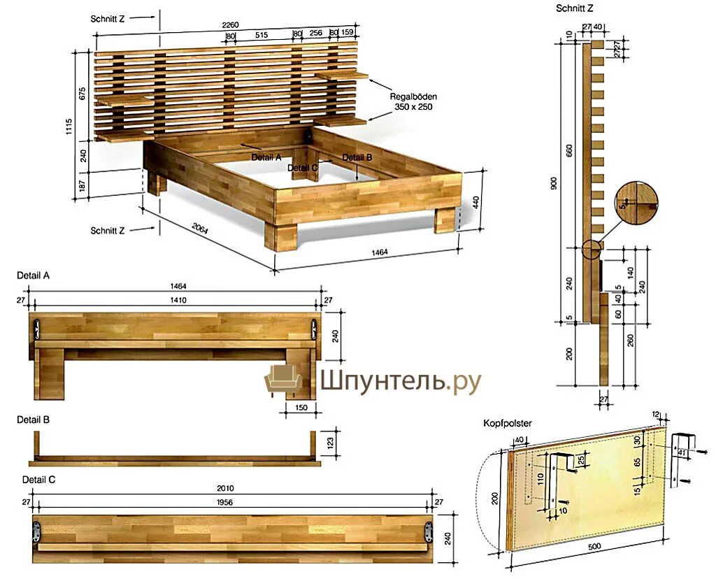 Кровати своими руками фото чертежи