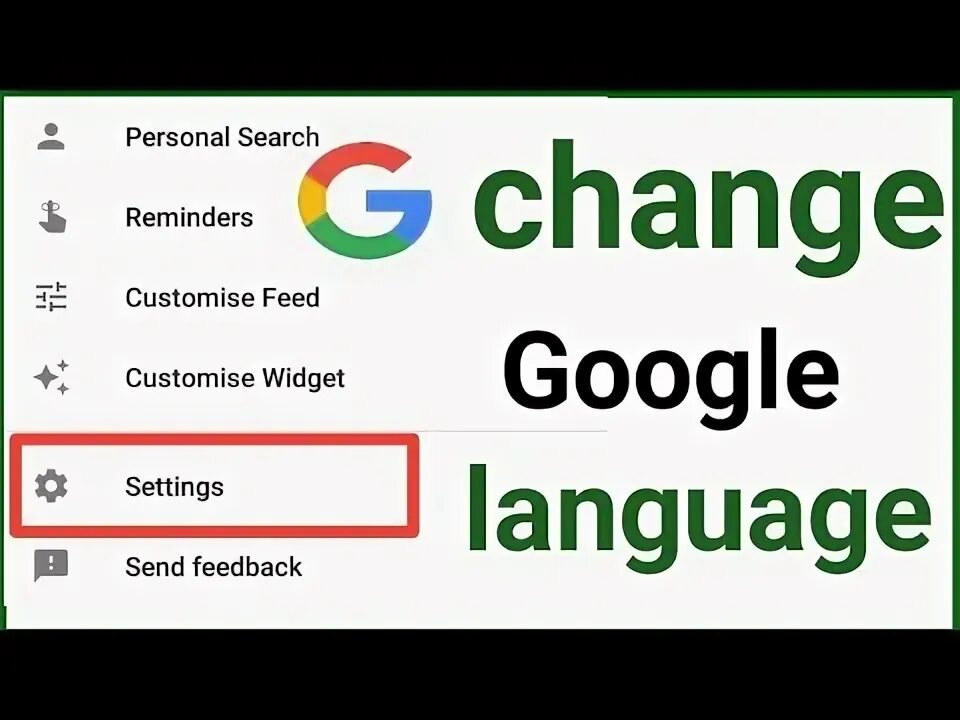 Changing google language. Google languages.