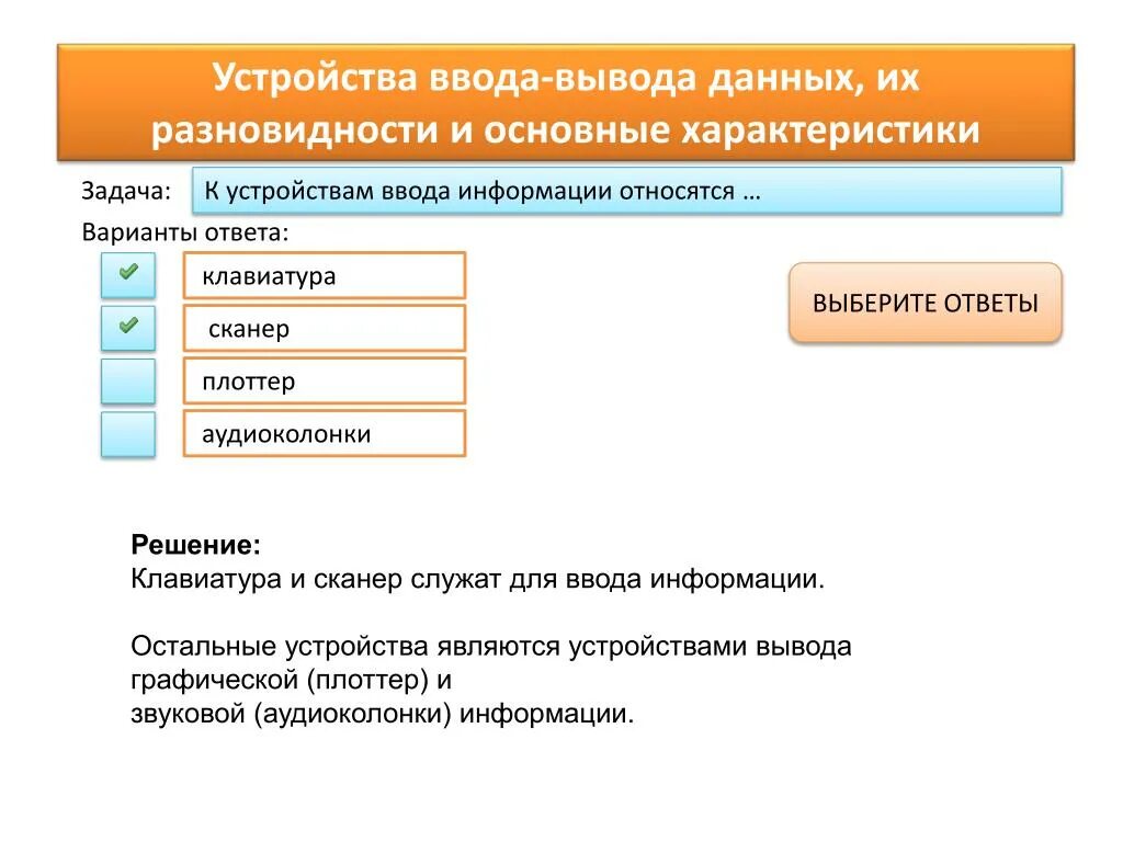 Устройства ввода и вывода данных. Устройствами ввода данных являются. Ввод и вывод информации. Что является устройством ввода информации.