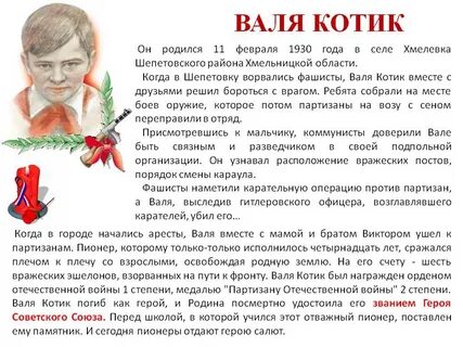 Пионеры герои великой отечественной кратко