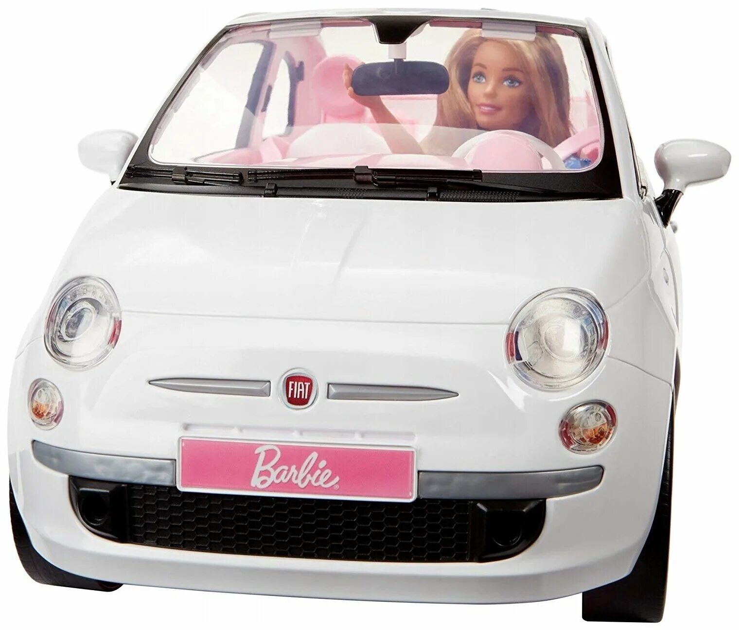 Машина для кукол купить. Barbie Fiat 500 fvr07. Набор Barbie Барби с машиной Фиат 500, fvr07. Автомобиль для Барби Фиат 500. Машина Fiat 500.