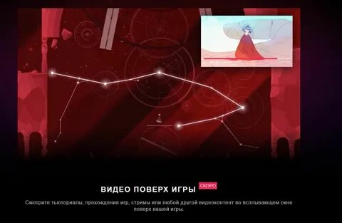 Видео поверх игры