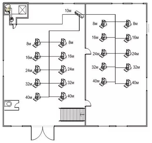 Проект локальной вычислительной сети. Схема локальной вычислительной сети предприятия. Схема топологии сети предприятия. Локальная сеть предприятия схема Visio. Схема прокладки локальной сети.