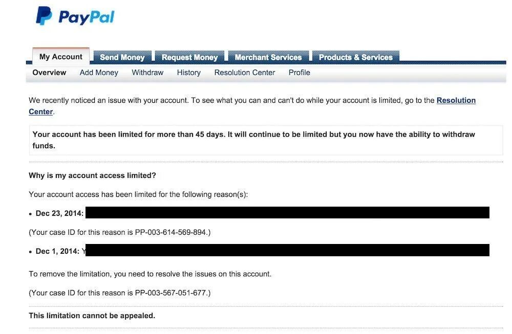 PAYPAL withdrawal limitations. PAYPAL account blocked. Add money PAYPAL account. Fake PAYPAL Balance. Your account not meet the following requirements