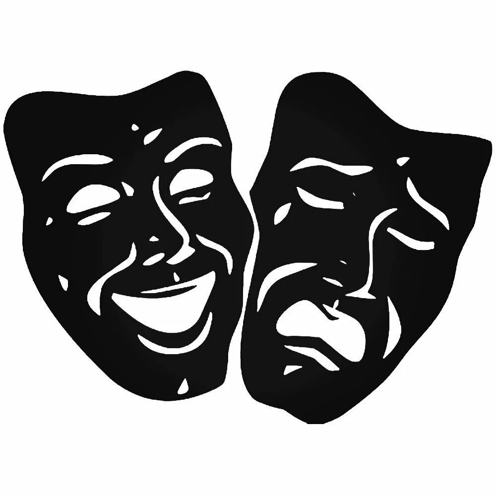 Театр трагедия комедия. Театр маски. маска трагедии и комедии. театральные маски силуэт. маска драма.