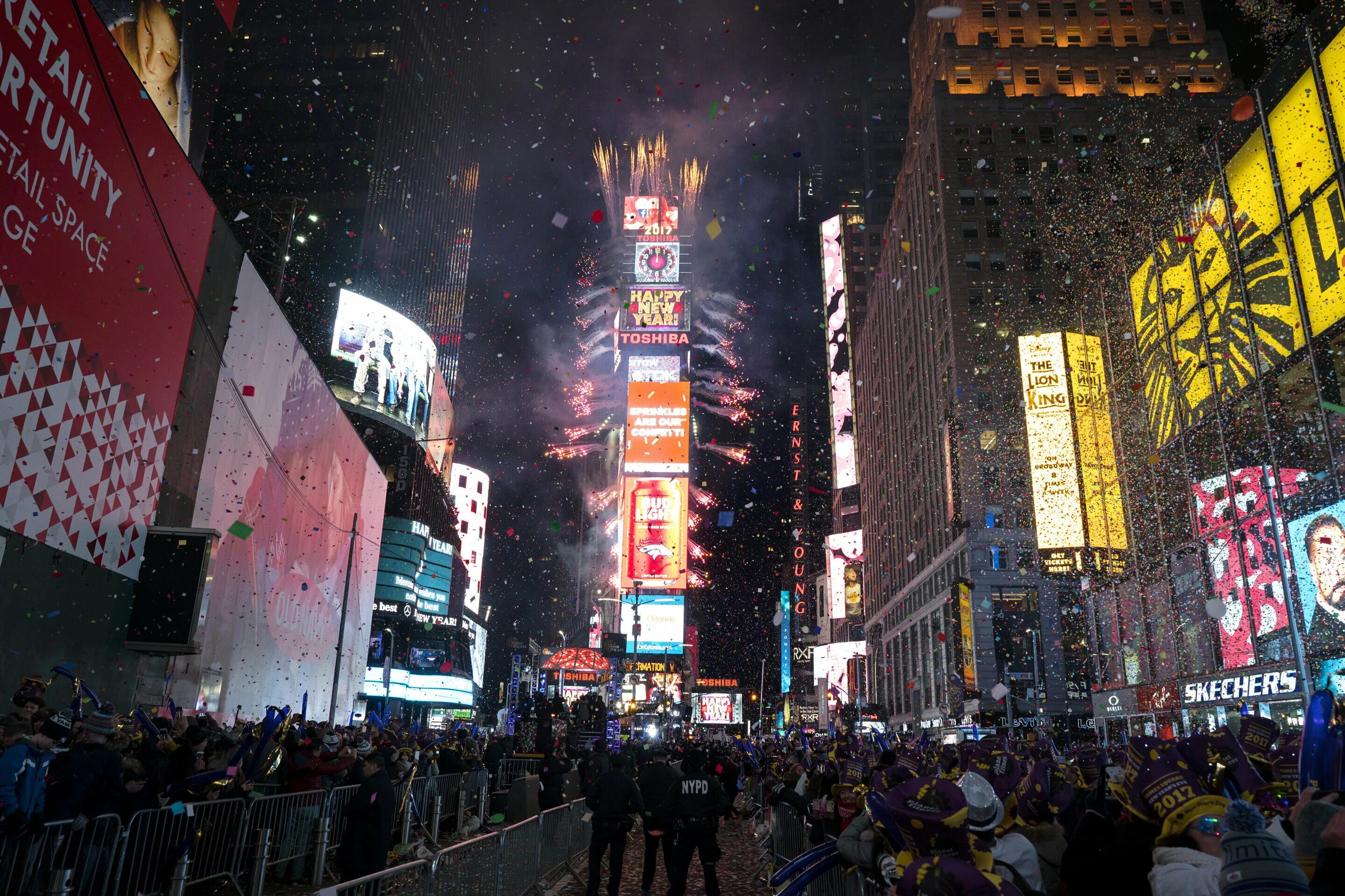 Time square new year